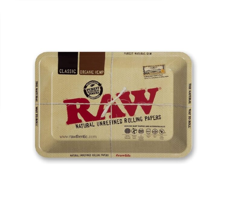 raw metal rolling tray, size s