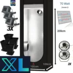 growbox komplettset – l – extrem stromsparend 100x100x200cm