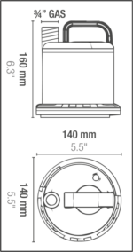 sicce utility ultra zero tauchpumpe, 3000l/h