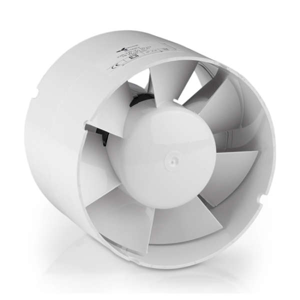 ventilution axiallüfter für 125 mm rohr mit geradem anschluss