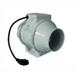 ventilution mixed in line, 145/187 m³/h, für 100 mm rohr, inkl. iec connector, kunststoff
