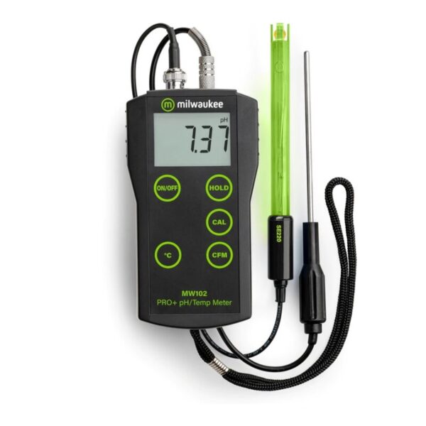 milwaukee ph / temp meter mw102 pro+